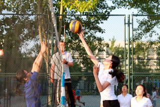 2018年教职工排球赛精彩瞬间